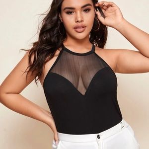 SHEIN - Mesh Halter Top